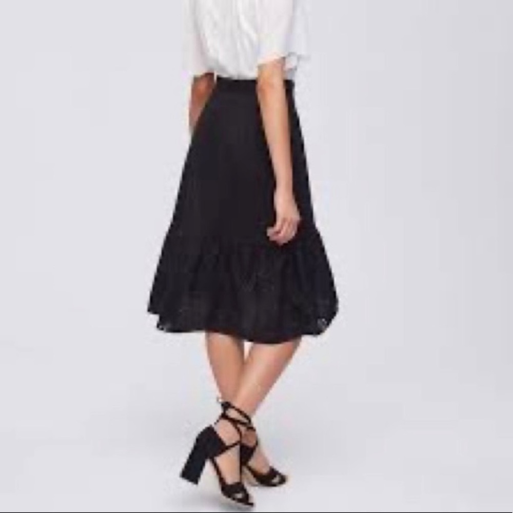 LOFT RUFFLE SKIRT SIZE 10 - Picture 6 of 6